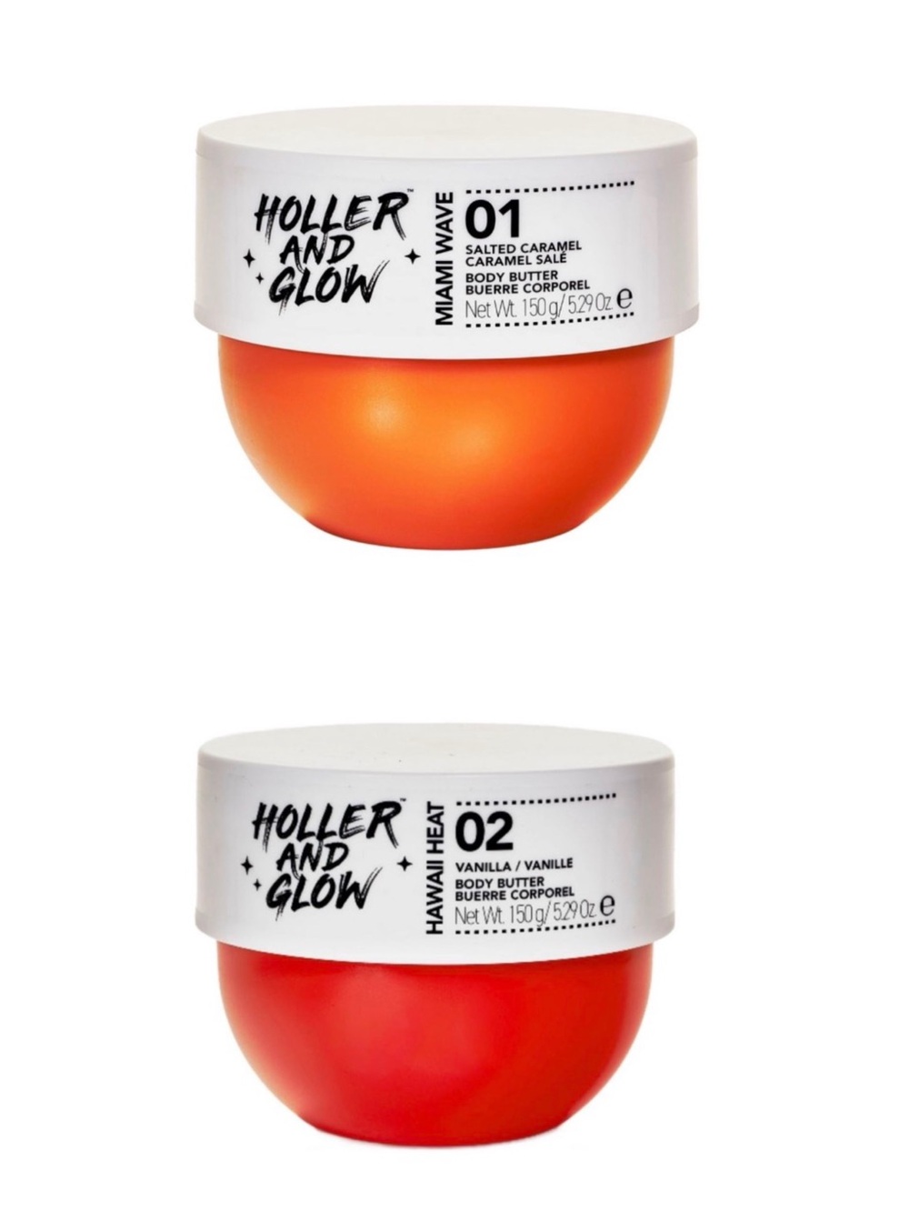 2pc. Holler and Glow Body Butter-Miami Wave and Hawaii Heat